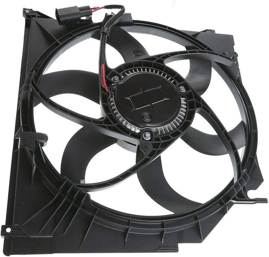 A-Premium Radiator Cooling Fan Assembly Replacement for BMW E83 Series X3 2004-2010 Sport Utility 2.5L 3.0L
