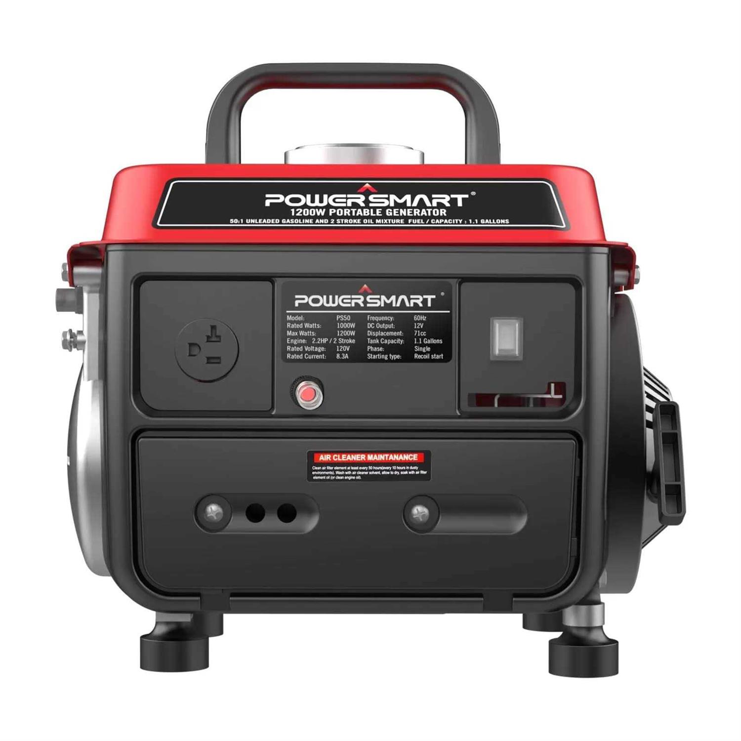 Powersmart 1200 Watts GAS Powered Portable Generator - Shop Hardware Tools Online Store