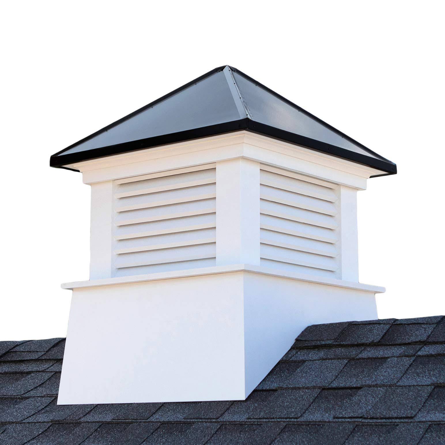 Good Directions 2118MVBLK Manchester Vinyl Black Aluminum Roof 18x22 x 22x22 Cupola, 18 inch