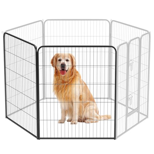 BestPet Dog Playpen Indoor 40 inch 16 Panels Metal Dog Pen Pet Dog Fence Outdoor Exercise Pen with Doors,Pet Puppy Playpen for RV Camping Yard, Black