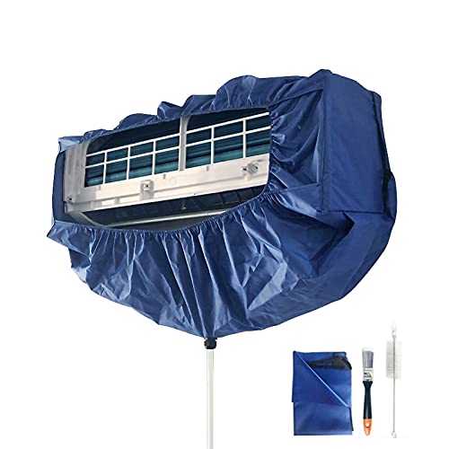 Air Conditioner Cleaning Cover Air Conditioner Cleaning Cover, Split Cleaning kit Wall Mounted Air Conditioning Cleaner Kit Dust Washing Clean Protector Bag Aircon Washbag Waterproof with Drain Outlet