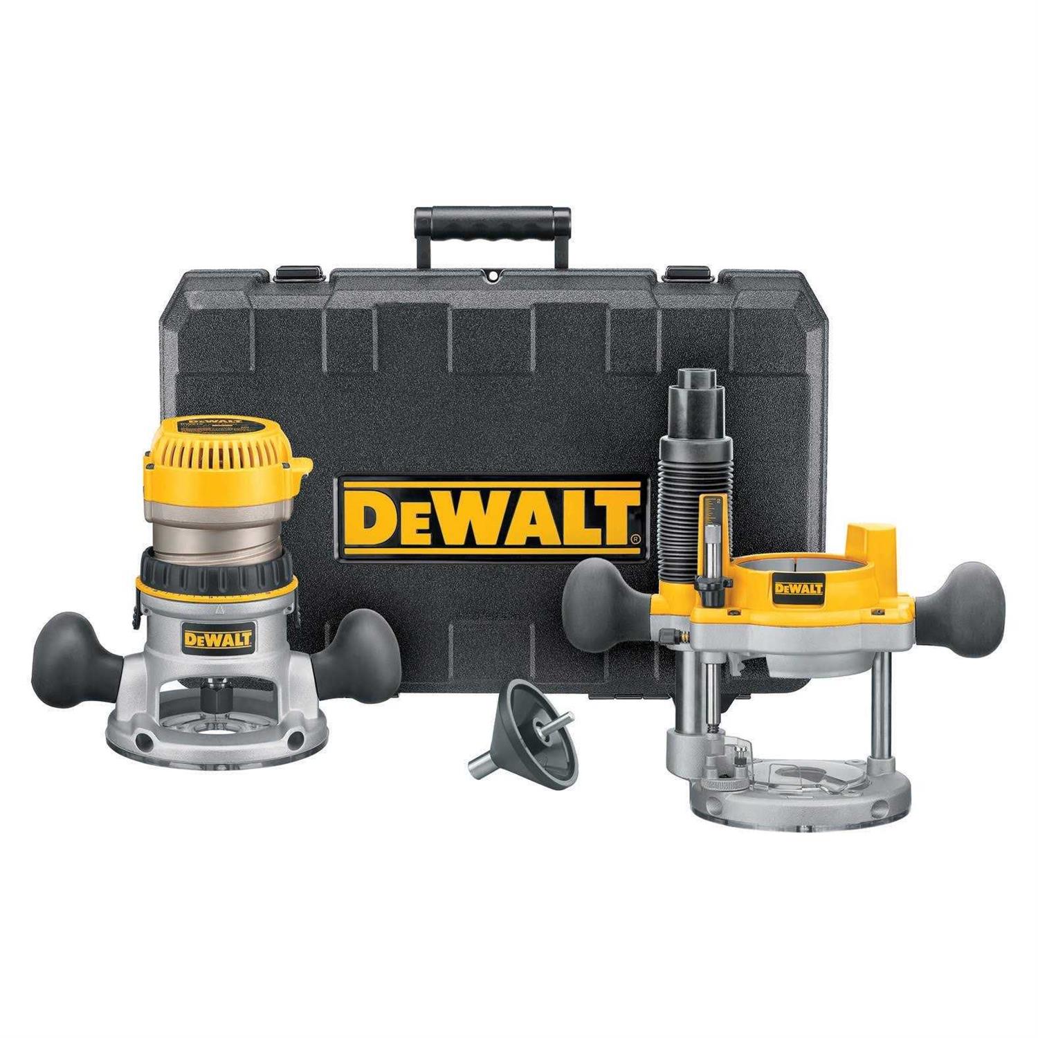 Dewalt DW616PK 1-3/4 HP Fixed Base Plunge Router Combo Kit - Shop Hardware Tools Online Store