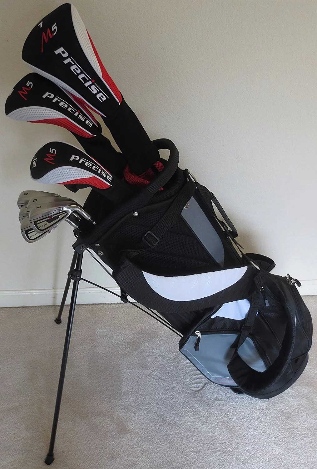 Tall Mens Golf Club Set - Complete Custom Fit Clubs +1" Length Driver, Wood, Hybrid, Irons, Putter, Stand Bag - Curated Treasures Market