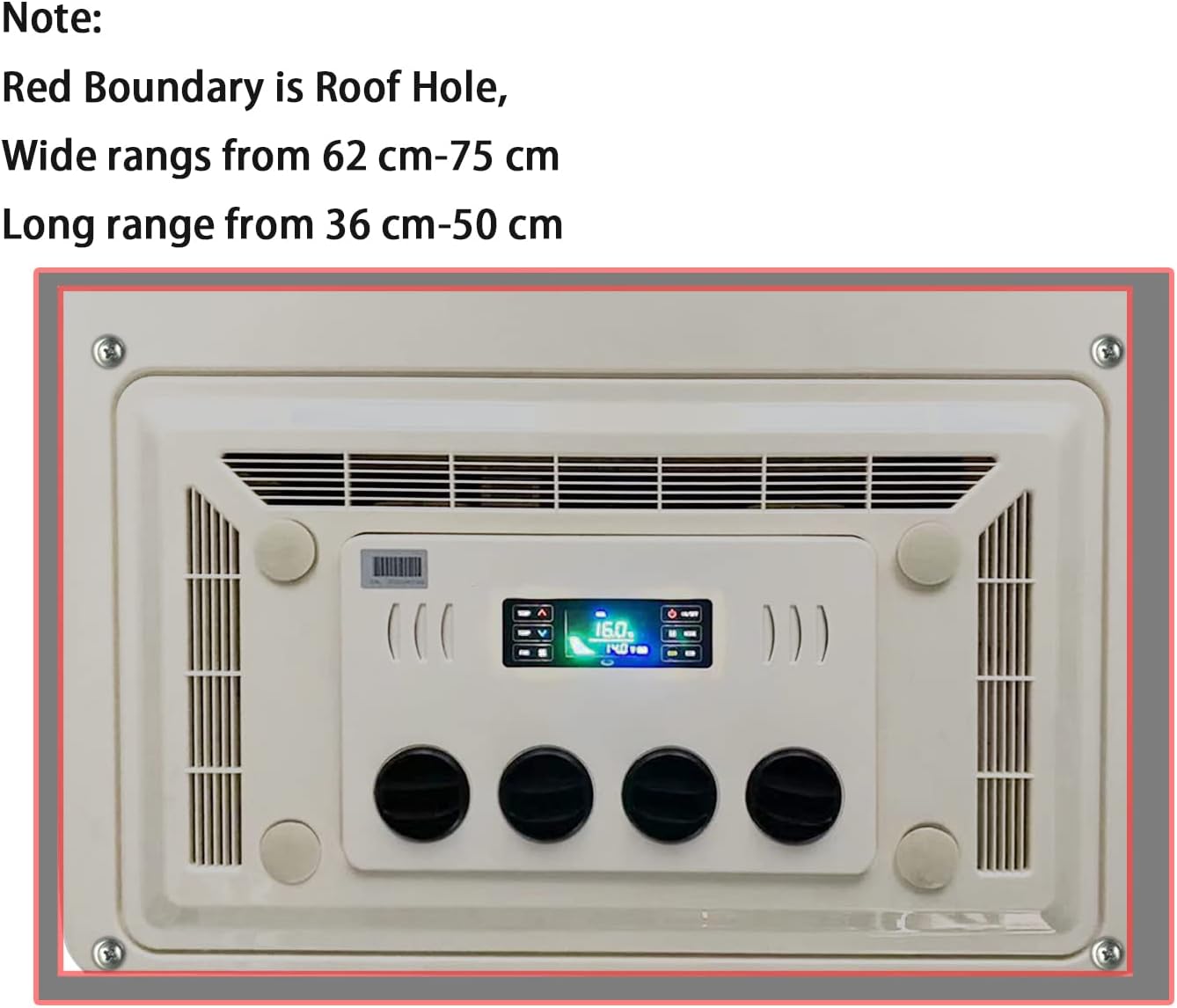 RV Rooftop Air Conditioner 12 Volt, Treeligo Electric Drive Ultra-thin AC Unit Non-Ducted -Quiet AC - Cooling Only For Car RV Truck Camper 13500BTU
