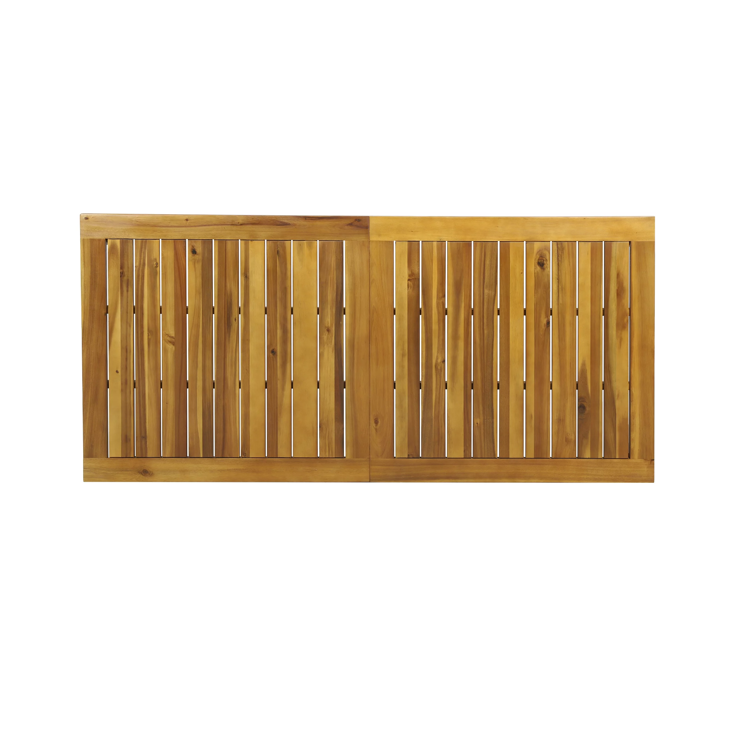Woven Paths Outdoor Rustic Rectangle Acacia wood Dining Table, Brown
