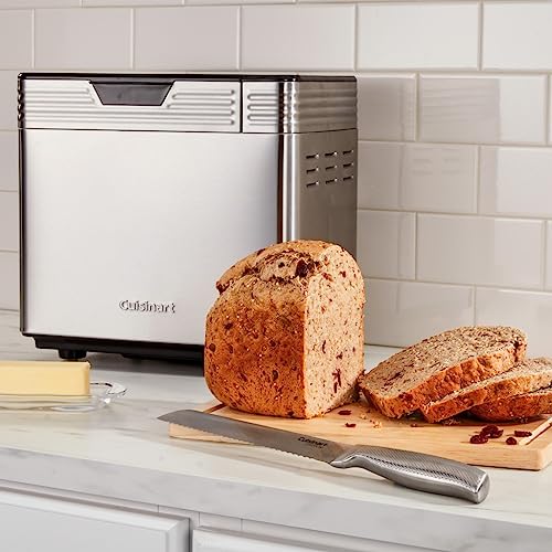Cuisinart Convection Bread Maker Machine-16 Menu Options, 3 Loaf Sizes up to 2lbs, 3 Crust Colors-Includes Measuring Cup + Spoon & Kneading Hook