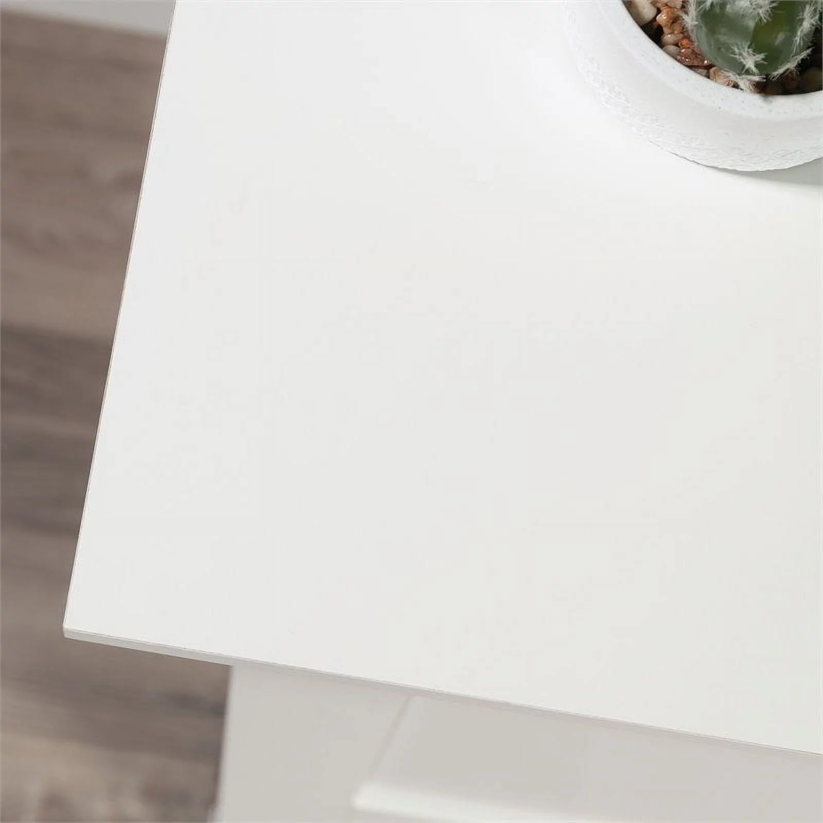 Pemberly Row Modern Engineered Wood Multi-Purpose Storage Craft Armoire in White - Curated Treasures Market