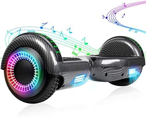 VEVELINE Hoverboard,Self-Balancing Hoverboard with Bluetooth and LED Lights for Kids Ages 6-12
