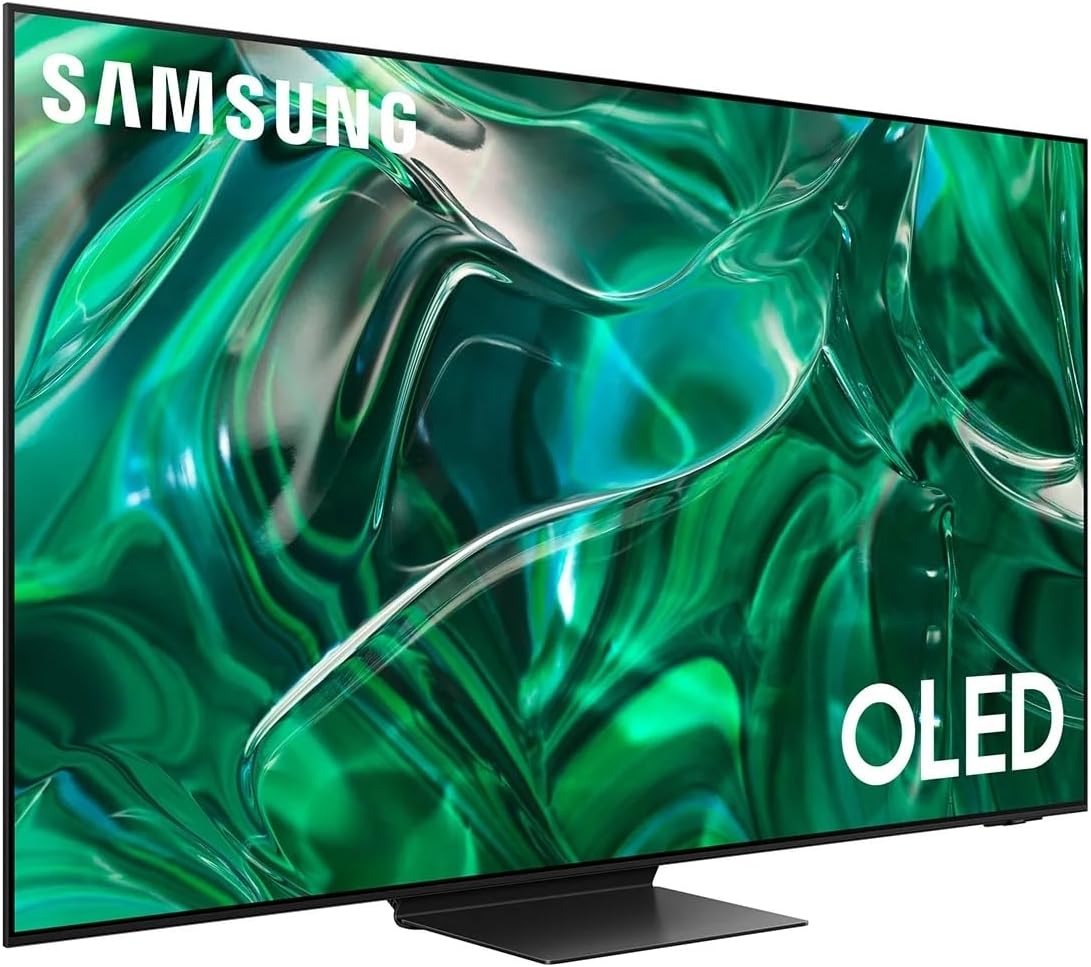 SAMSUNG QN55S95CAFXZA 55 Inch Ultra Slim 4K Quantum HDR OLED Smart TV with an Additional 4 Year Extended Amber Protection (2023) (Used)