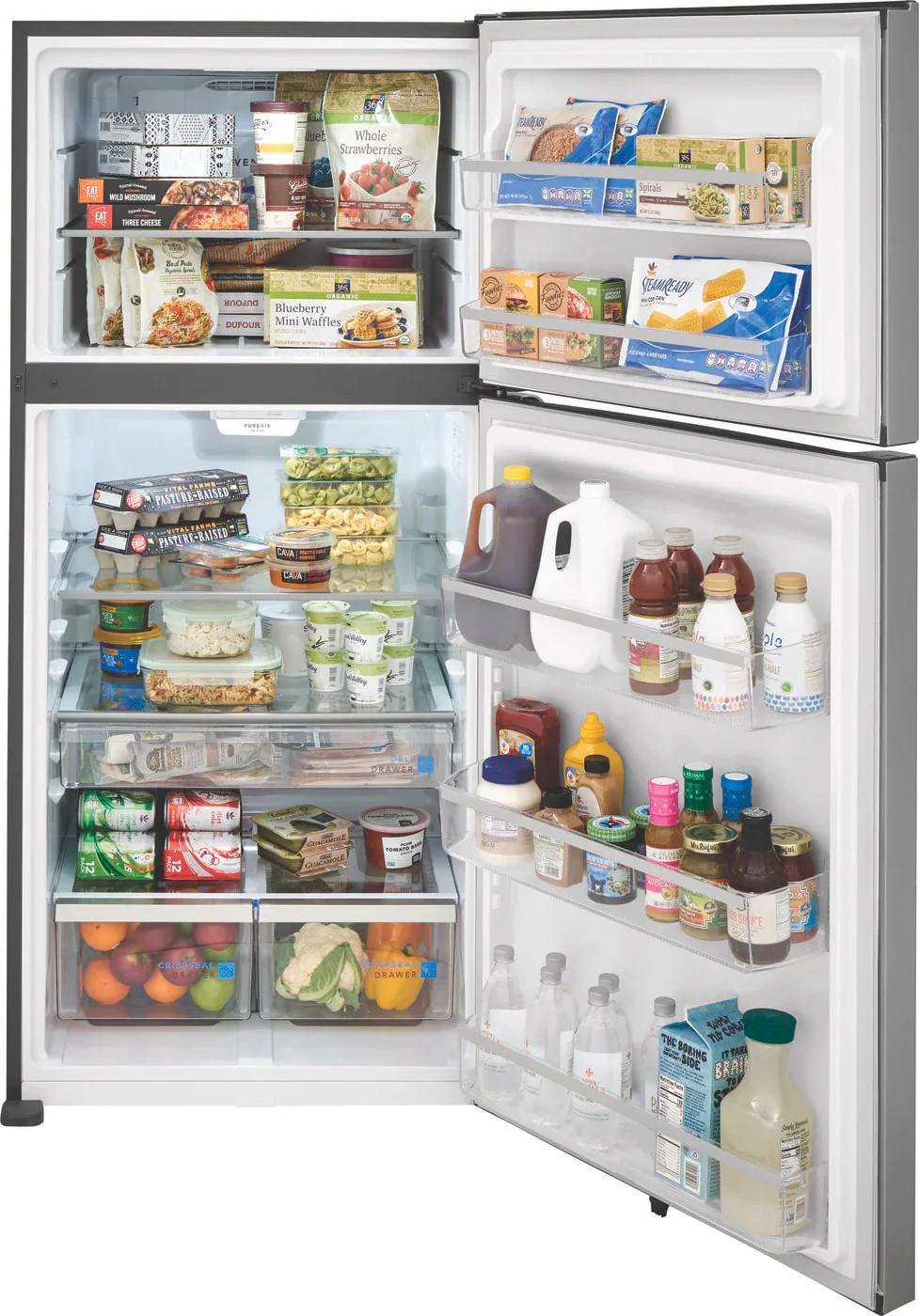 FRIGIDAIRE GALLERY 30 IN. 20.0 CU. FT. STAINLESS STEEL TOP FREEZER REFRIGERATOR - FGHT2055VF