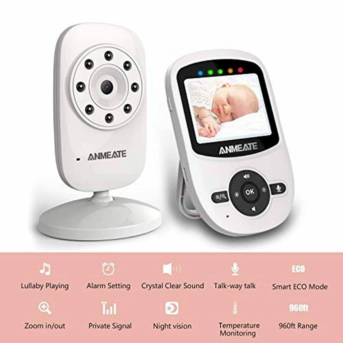 Video Baby Monitor with Digital Camera, Anmeate Digital 2.4GHz Wireless Video Mo