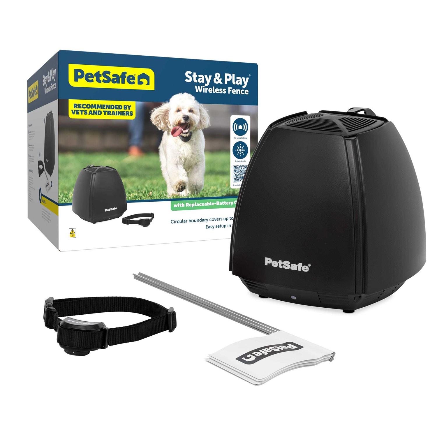 PetSafe Stay &amp; Play Wireless Fence with Replaceable Battery Collar - Pet Supplies online store
