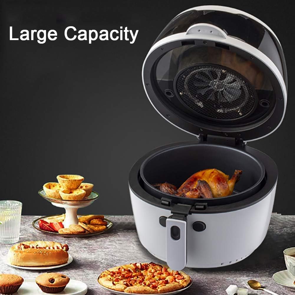 LED Touchscreen Air Fryer,8l Air Fryer Oven With Digital Touch Screen,Large Electric Fryer Roaster Oil-less Hot Air Fryers 24 Hours Appointment Automatic Stir Black Every Family