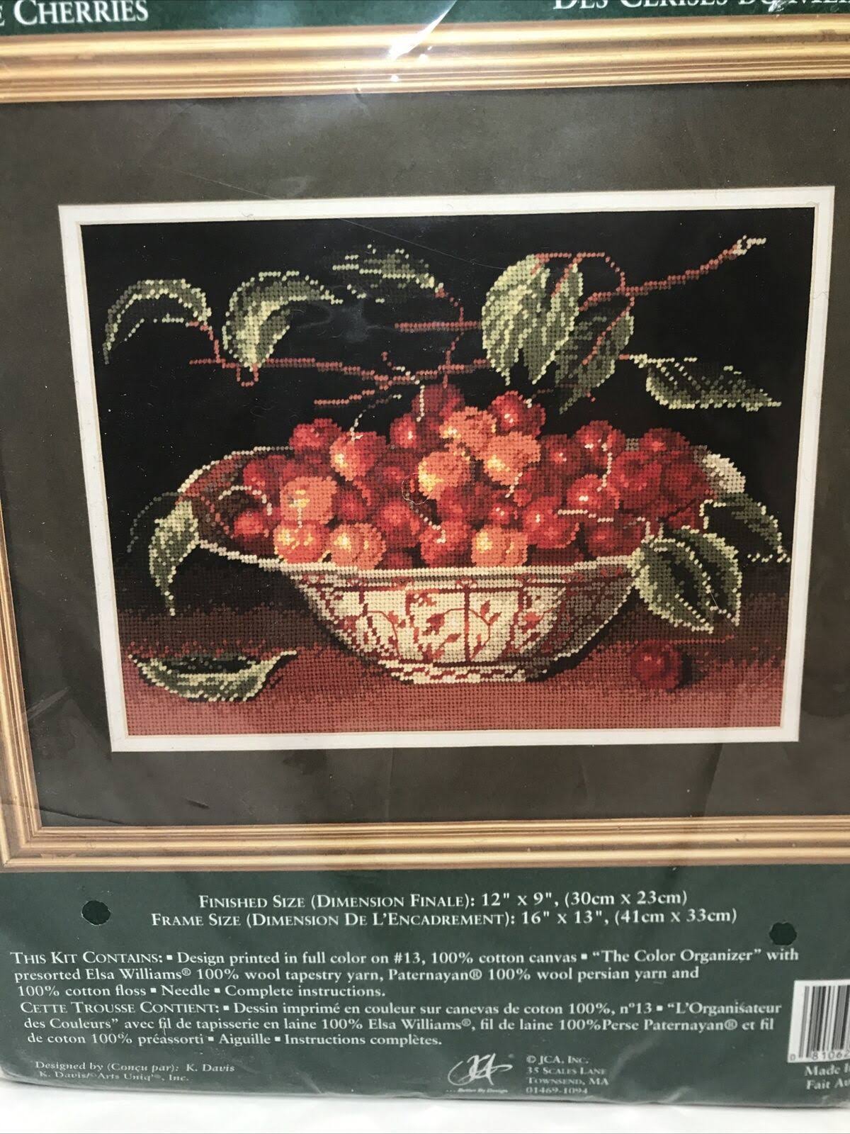 Elsa Williams Needlepoint Kit Vintage Cherries Brand New in Package