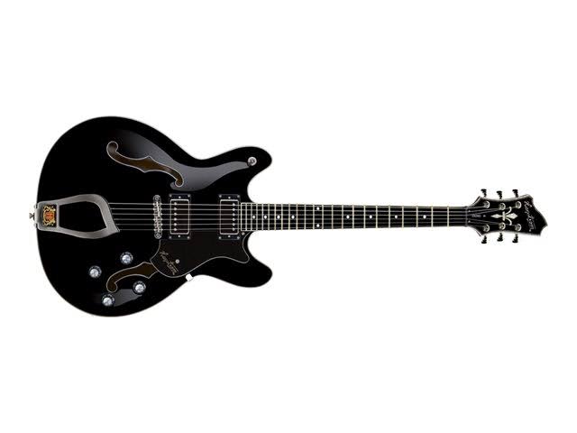 Hagstrom Vintage Series Viking - Guitar - electric - semi-hollow - maple - H-H - black gloss