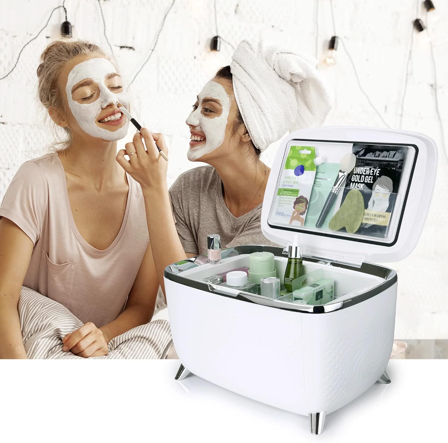 PERSONAL CHILLER Mini Skincare Fridge 6 Liter, Portable Cosmetic Fridge, Low Noise Small Refrigerator for Beauty Products, Beverage, Home, Bedroom, Dorm, Office