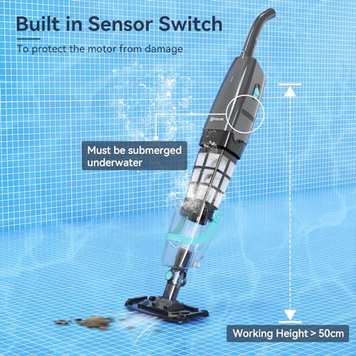 PoolMr Cordless Handheld Pool Vacuum