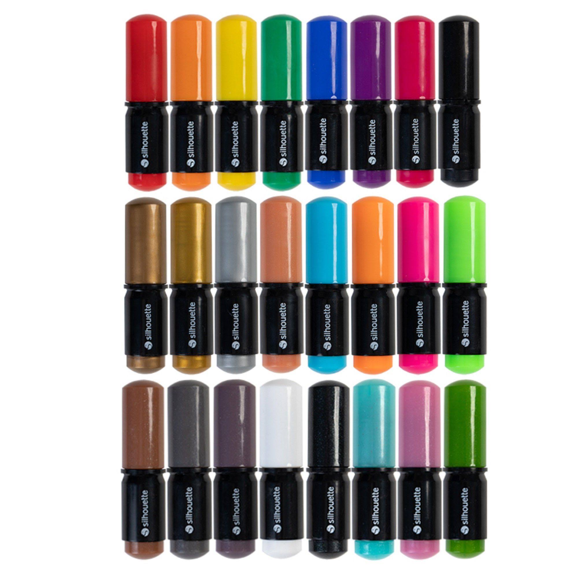 Silhouette Black Cameo 4 with 26 Oracal Glossy Sheets, Guides, 24 Sketch Pens and More