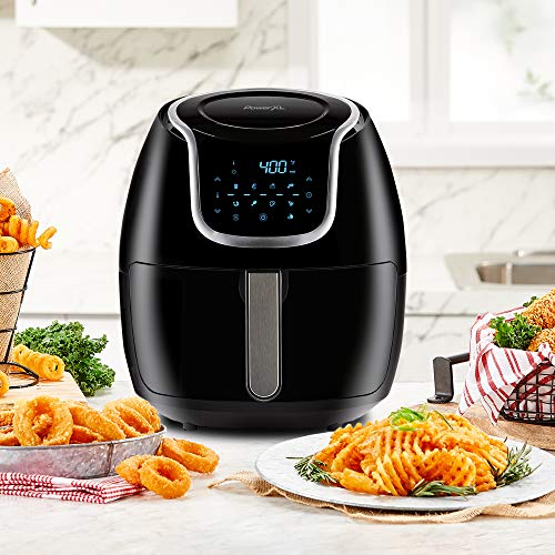 PowerXL Air Fryer Vortex - Multi Cooker with Roast, Bake, Food Dehydrator, Reheat Non Stick Coated Basket, Cookbook
