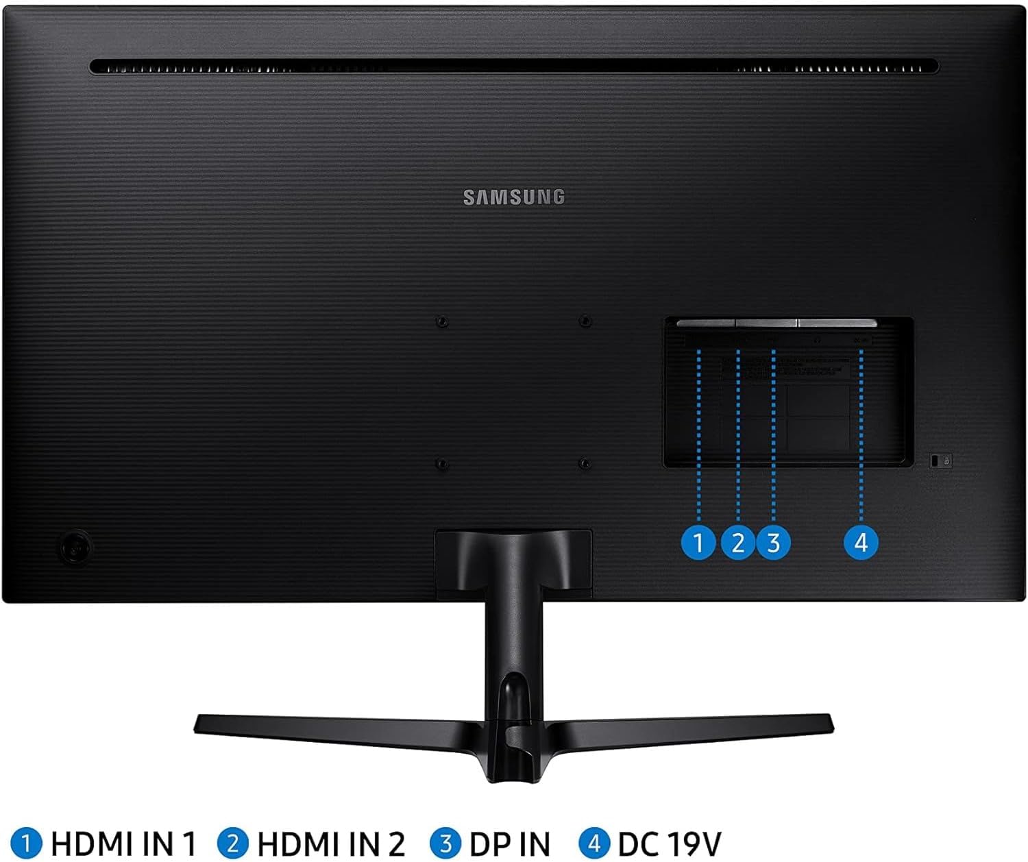 SAMSUNG 32" ViewFinity UJ590 UHD Monitor - Dark Gray/Blue Bundle with Tech Smart USA Elite Suite 18 Standard Editing Software Bundle + 1 Year CPS Enhanced Protection Pack