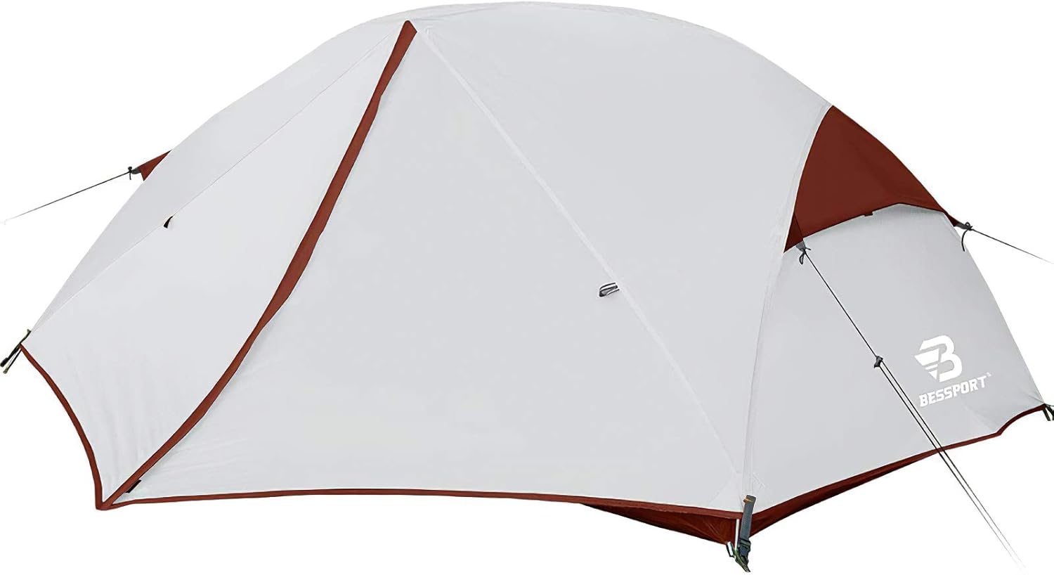 Bessport Tents for Camping - 2 and 3 Person Backpacking Tent, Easy Setup 3-4 Season Lightweight Tent - Waterproof and Windproof, Two Doors, Large Tent Anti-UV for Family, Outdoor, Hiking