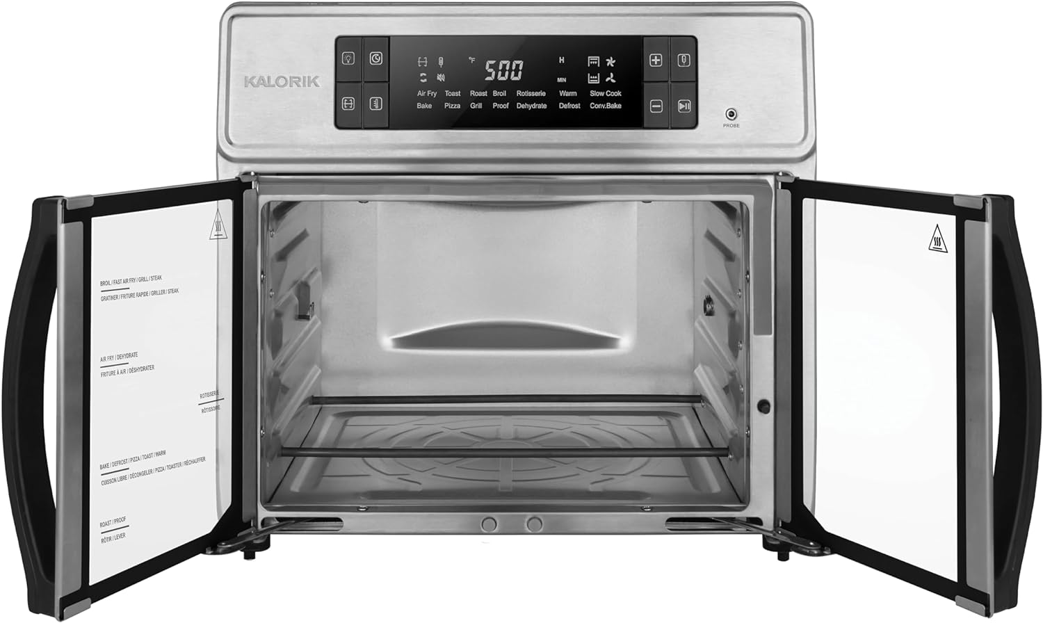 Kalorik MAXX Advance 26 Quart Digital Air Fryer Oven with 9 Accessories, Stainless Steel (AFO 52425 OW)