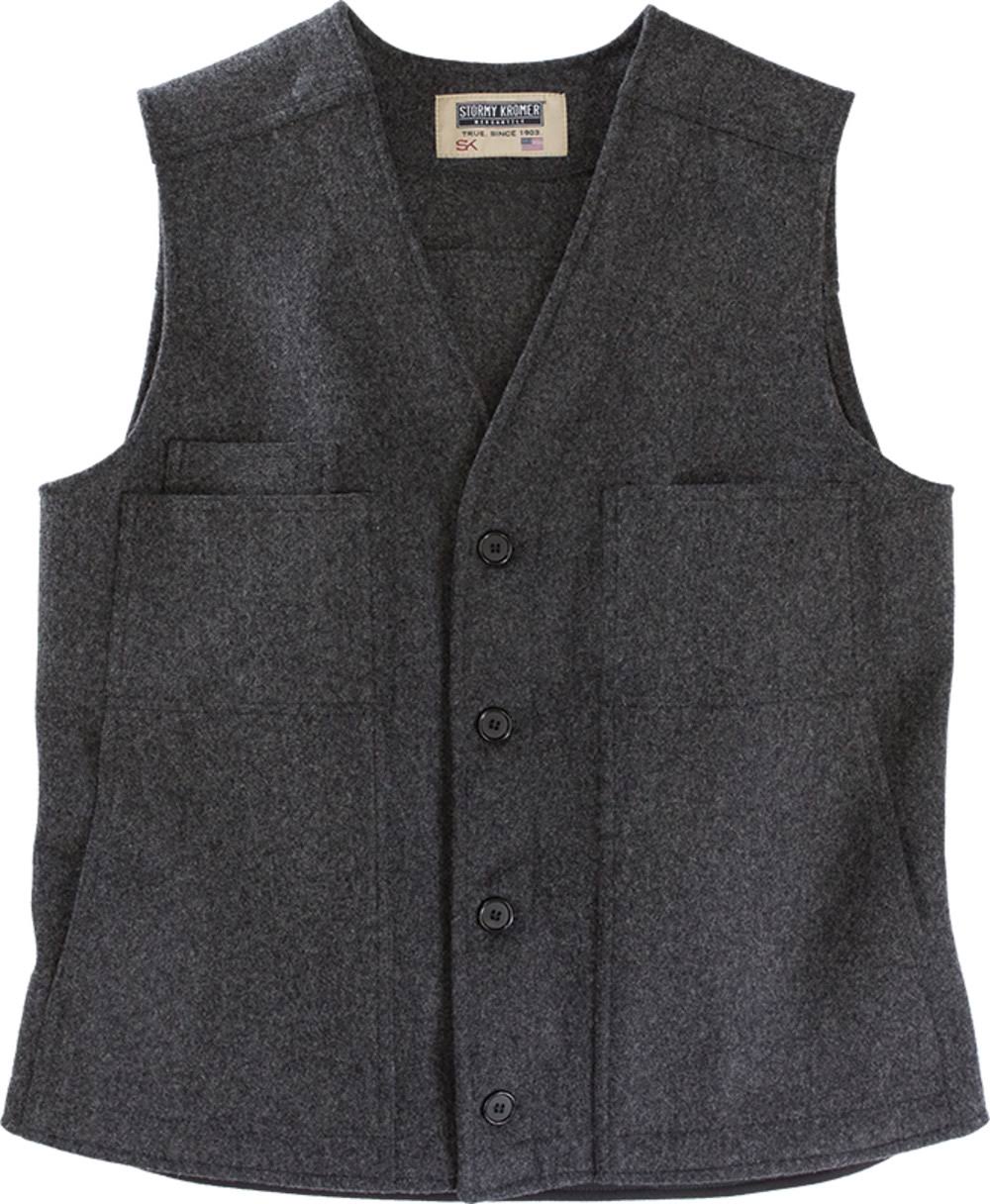 Stormy Kromer Men&s Button Vest (XL Charcoal)