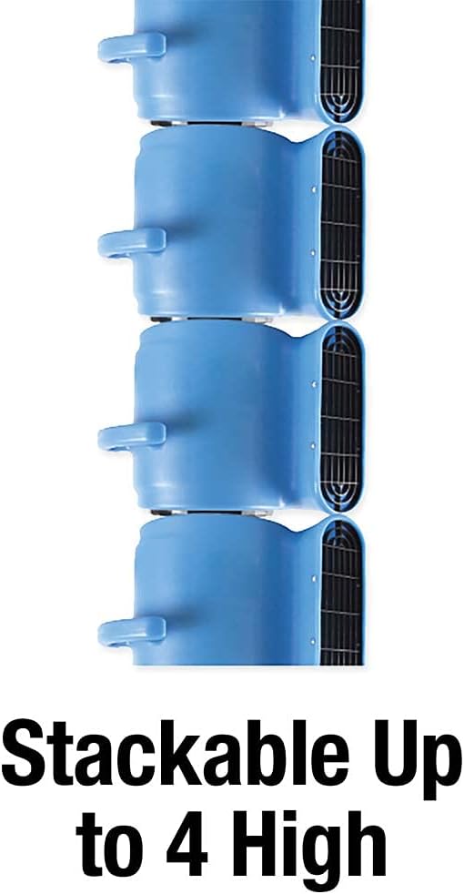 EZ-FLO / 3 1/3 HP Air Mover for Water Damage Restoration Carpet Dryer, Blue