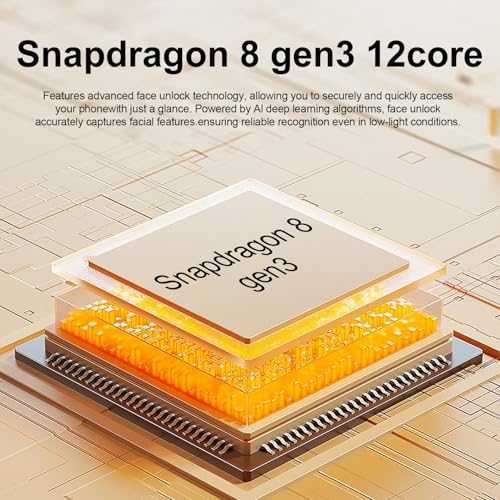 I25 Ultra Unlocked Android Phone 6.99" AMOLED 7000mAh Long-Lasting | Snapdragon 8 Gen3 | 8GB RAM+256GB | 68MP+108MP Pro Camera | Face Unlock + Stylus | Android 14 System (Blue)