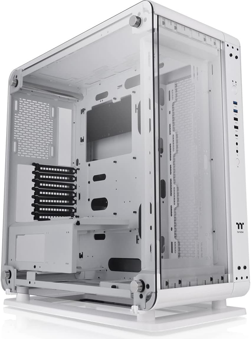 Thermaltake Core P1 Tempered Glass Edition Mini ITX Open Frame Panoramic Viewing Tt LCS Certified Gaming Computer Case CA-1H9-00T1WN-00, Black