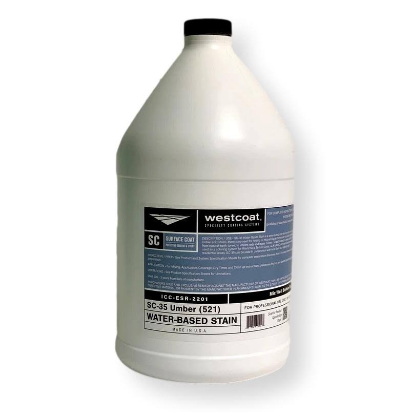 Westcoat SC-35 Water-Based Concrete Stain 5-Gallon / Camel