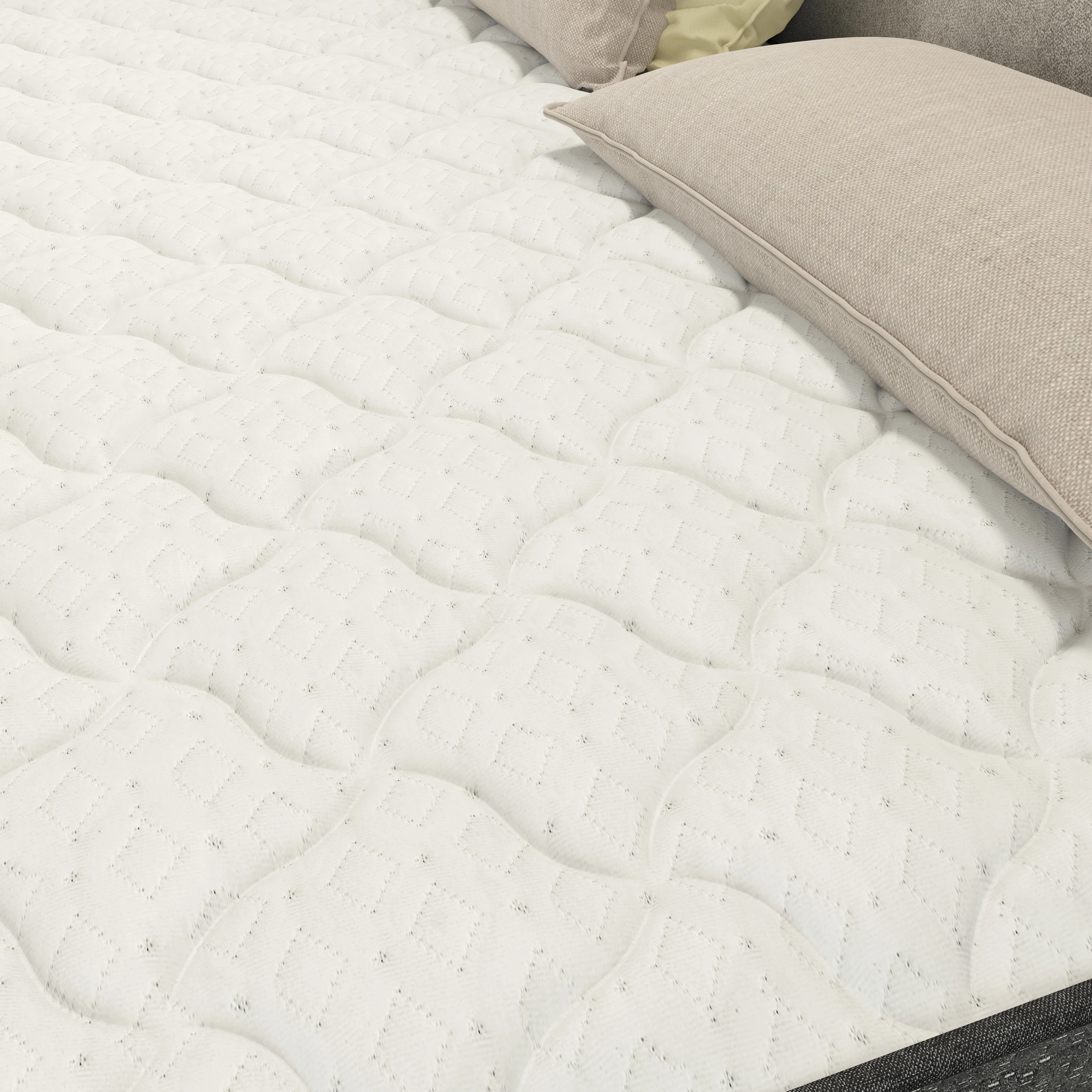 NapQueen Victoria 12" Medium Firm, Hybrid of Cooling Gel Infused Memory Foam and Pocket Spring Mattress, Queen Size