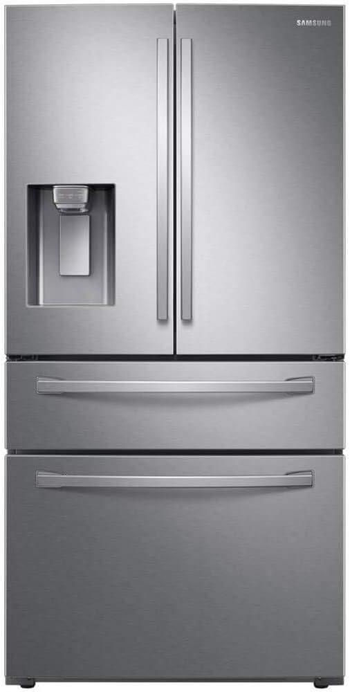 SAMSUNG RF24R7201SR 23 cu. ft. Counter Depth 4-Door French Door Refrigerator with FlexZone(TM) Drawer in Stainless Steel