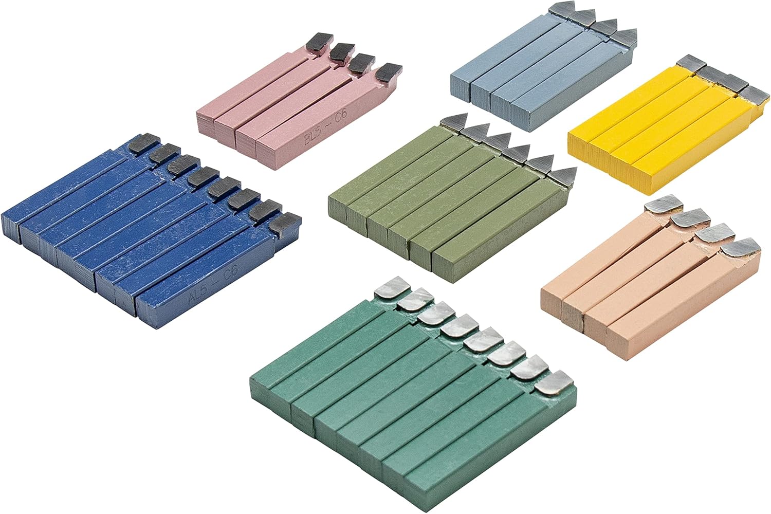 38PCS Carbide Tipped Weld Turning Tool Set,Lathe Metal Cutter Tools,Milling Welding Bit Lathe Cutting Tool Kit