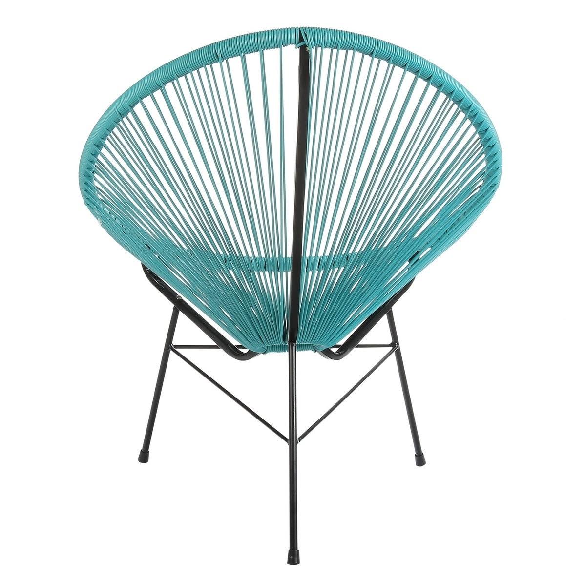 Handmade Acapulco Basket Lounge Chair, Set of 2 - Fuchsia
