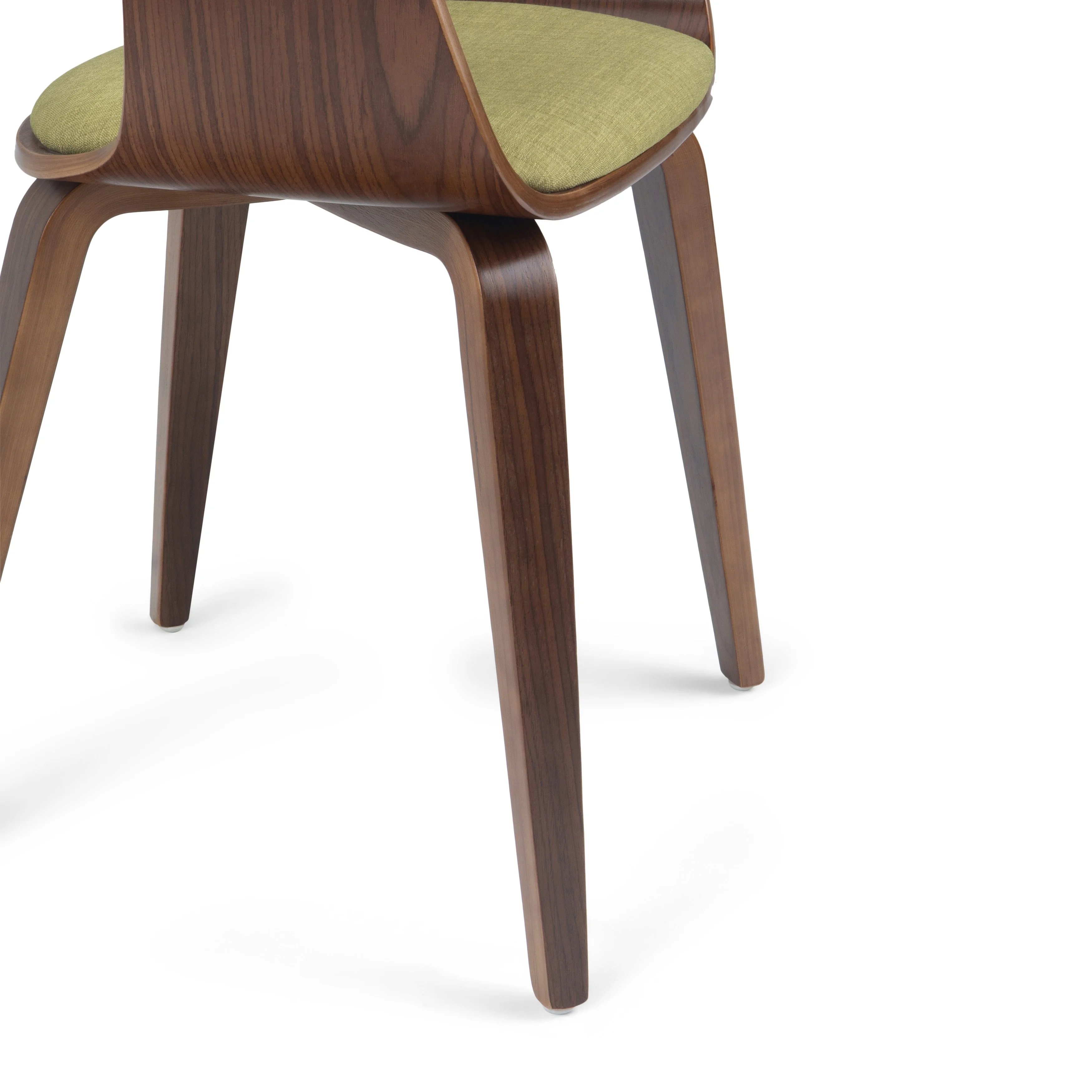 WyndenHall  Calinda Mid Century Modern Bentwood Dining Chair - 20.5"w x 21.7"d x 30.9"h Acid Green