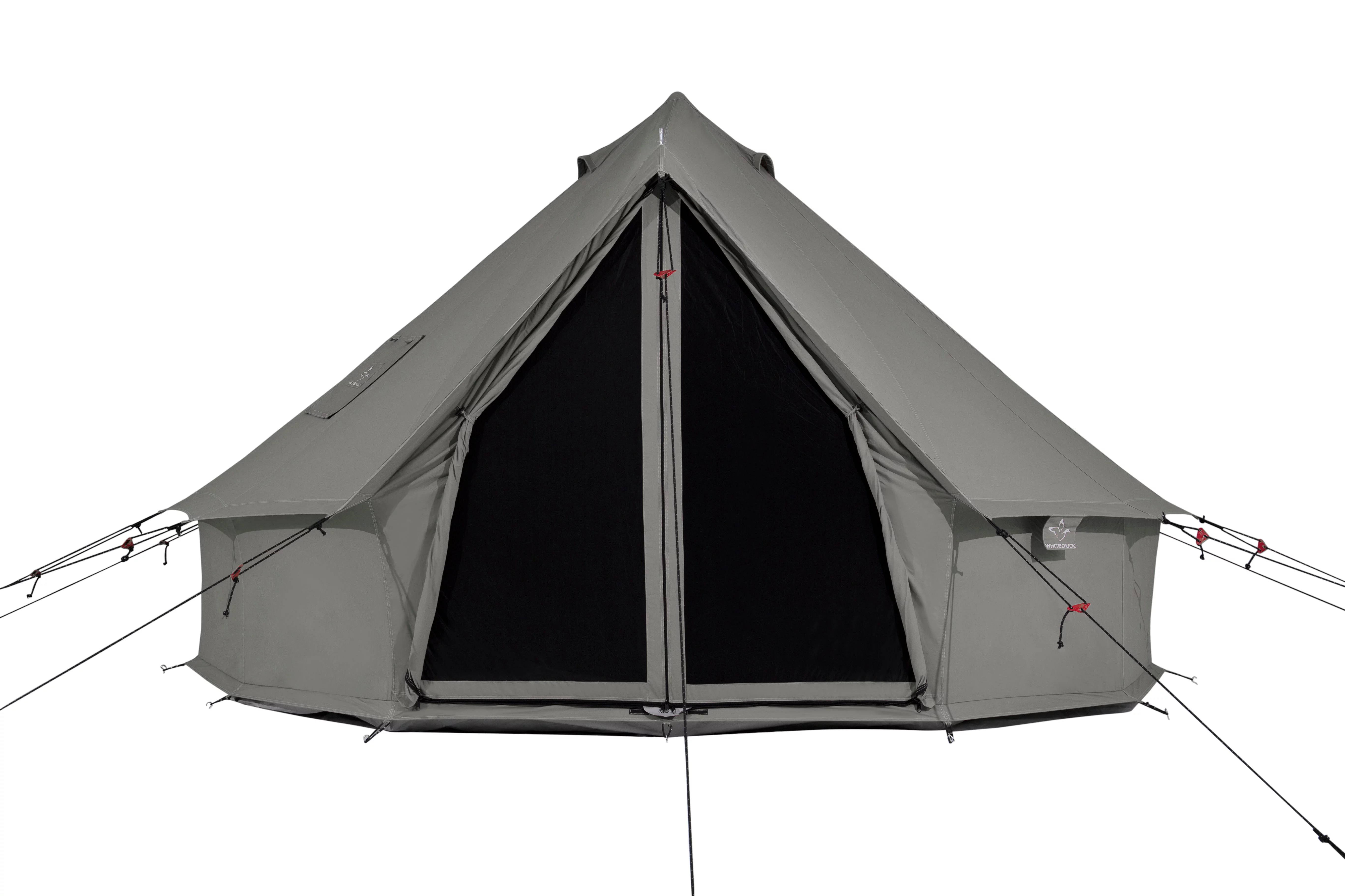 WHITEDUCK Regatta Canvas Bell Tent w/Stove Jack, Sandstone Beige, 13', Water Repellent 4-Season Camp