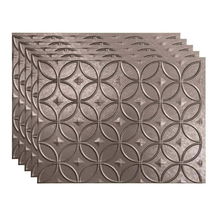 Fasade 18in x 24in Rings Galvanized Steel Backsplash Panel (5 Pack) - Avayadevconnect