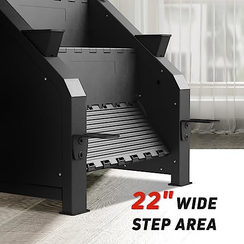 Stepper Machine, GMWD Stair Stepper with LED Screen, Commercial Grade Stair Climber Exercise Machine for Home with 15 Resistance Levels, 441LBS, 24-164 Steps/Minute, SS02