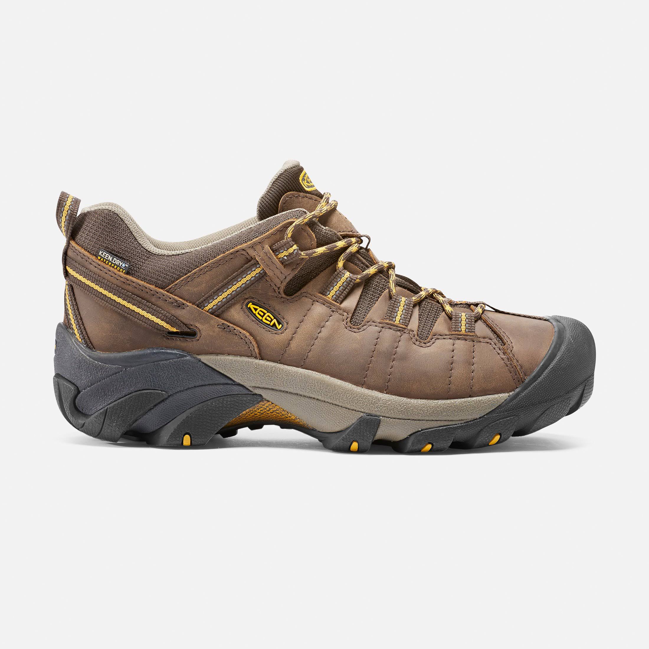 Keen Men&s Targhee II Waterproof - Wide Cascade Brown/Golden Yellow / 10.5
