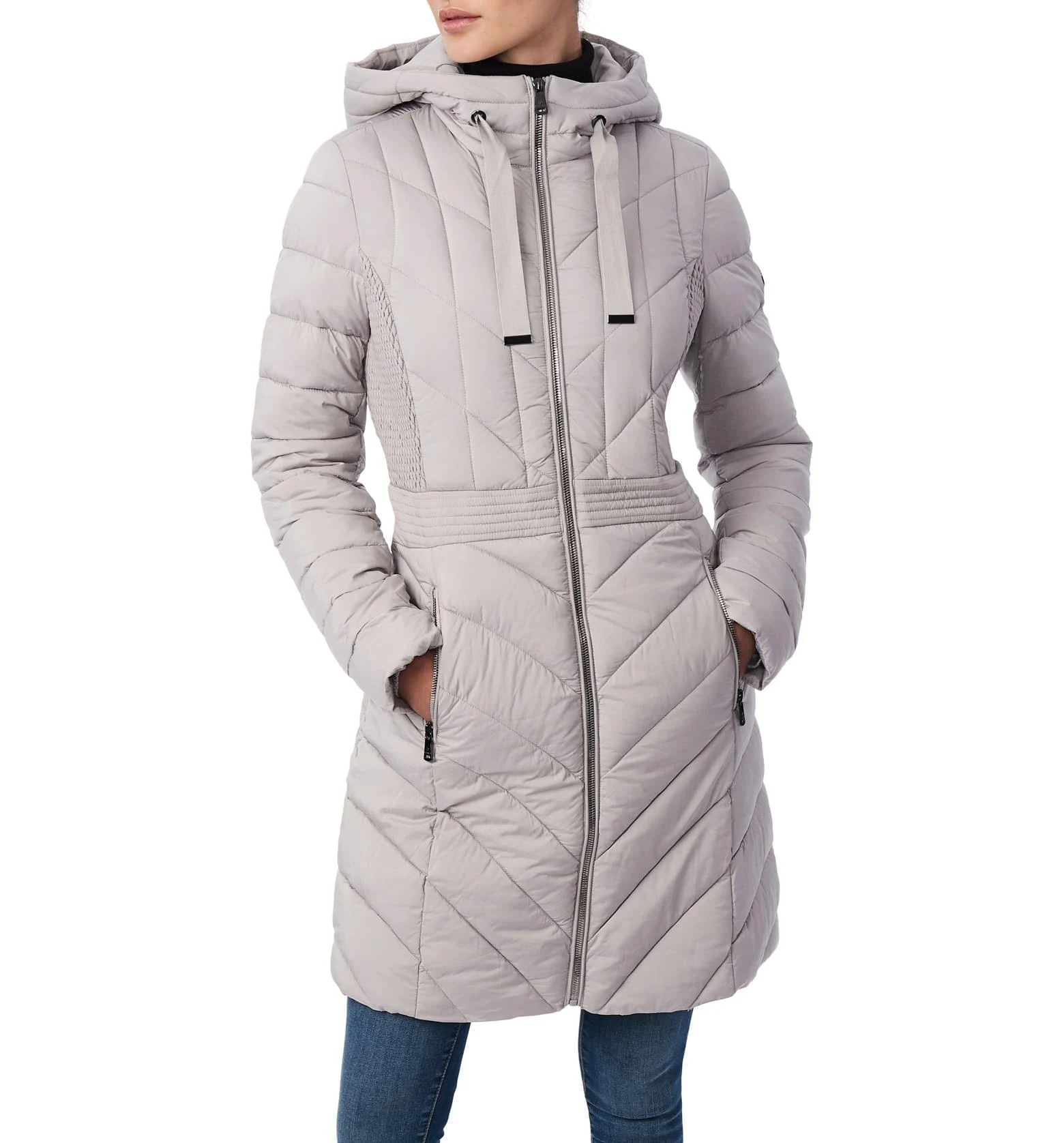Bernardo Hooded Packable Puffer Coat - Dark Moss