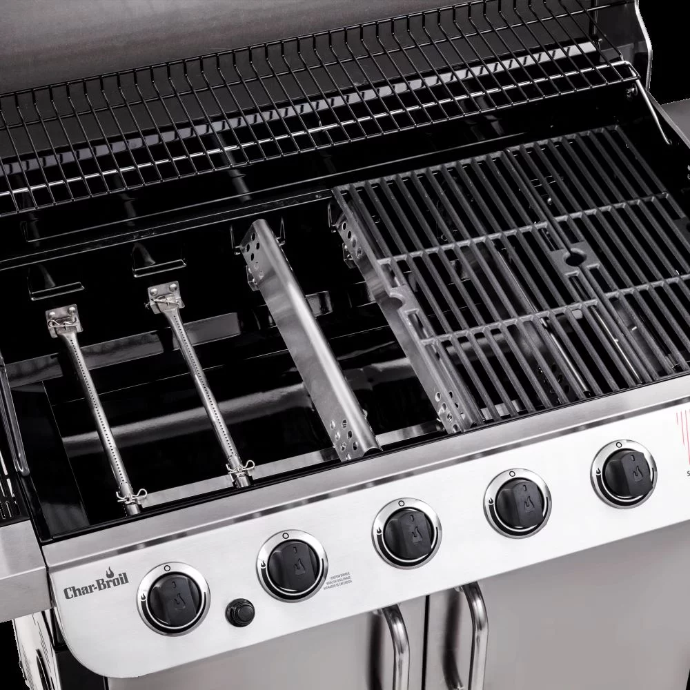 Char-Broil Performance Series 6-burner Liquid Propane Gas Grill with Side Burner, Black & Stainless