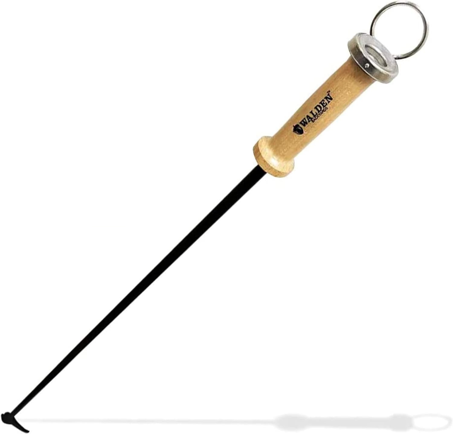 Walden Fire Pit Stoker Poker Long 33" - Stick-One-Way Airflow Valve-Blow Through Fire Poker Extra Long - High Carbon - Outdoor Campfire Tools and Accessories Fire-Poker for Fire Pit