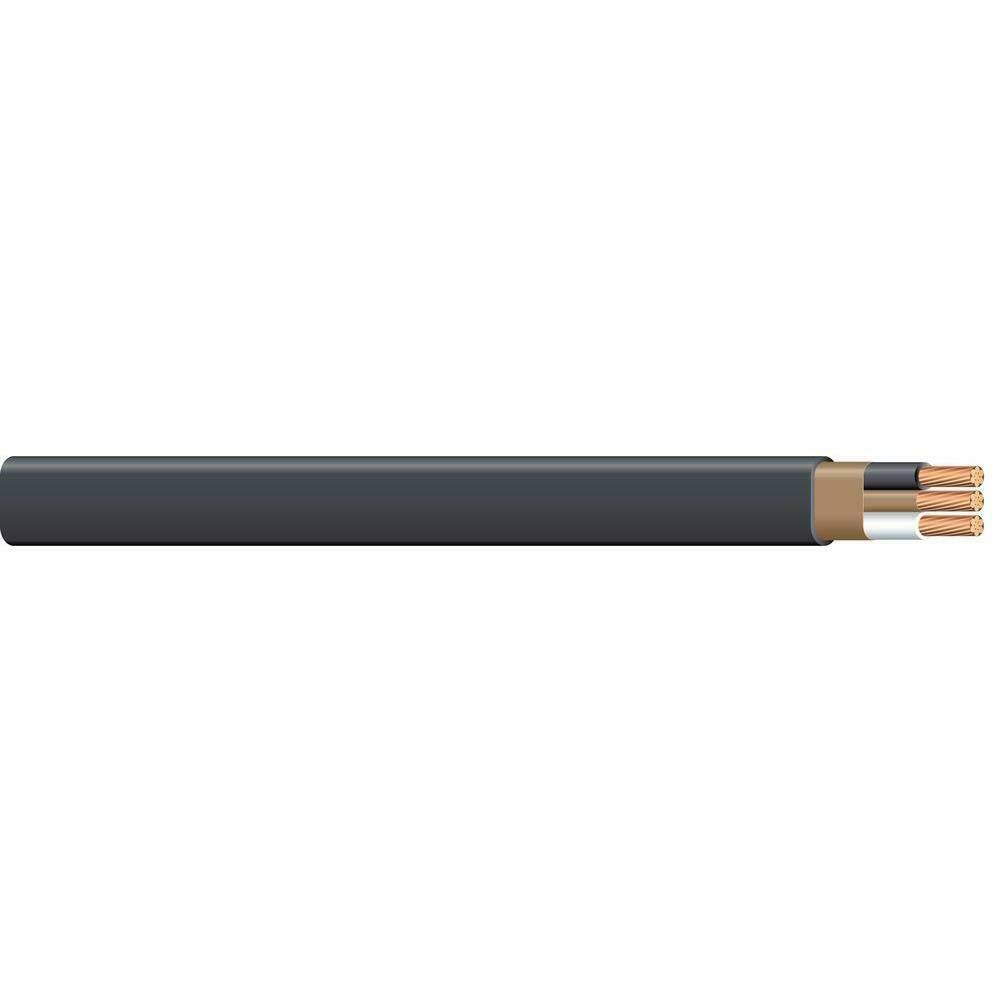 Southwire 50 ft. 8/2 Black Stranded Romex SIMpull Cu NM-B W/G Wire
