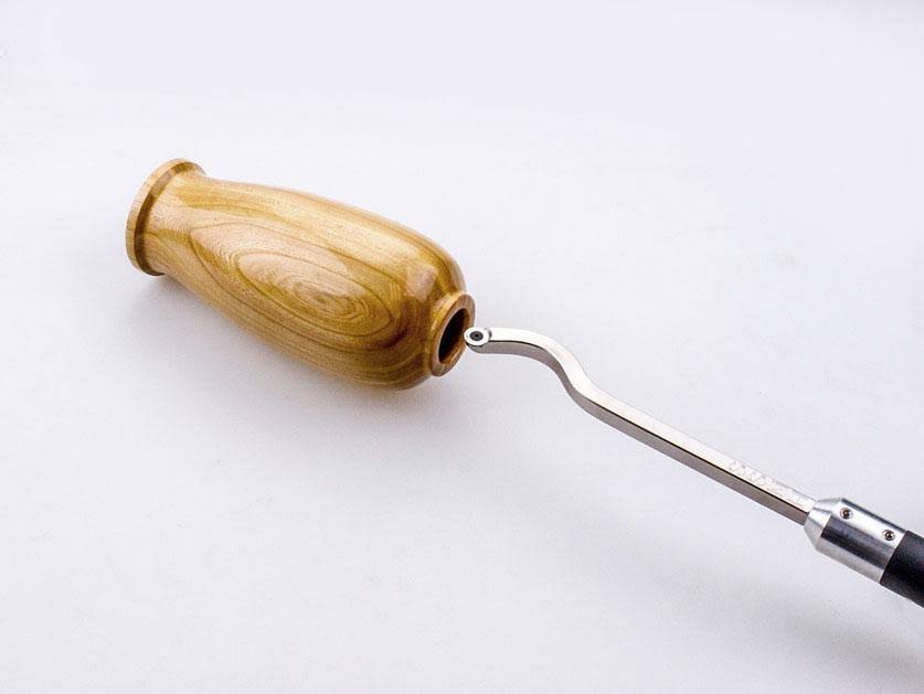 Simple Woodturning Tools 7 Tool Set of Carbide Lathe Tools with Interchangeable Foam Grip Handle