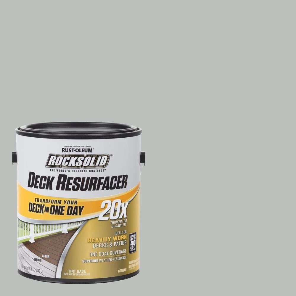 Rust-Oleum RockSolid 1 gal. Graywash Exterior 20X Deck Resurfacer