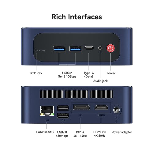 Beelink Mini PC Windows 11 Pro Intel Mini PC Office Computers
