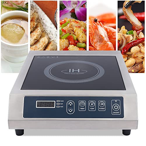 3500W Professional Induction Cooktop, Portable Countertop Burner, Electric Induction Burner with Sensor Touch and LCD Screen