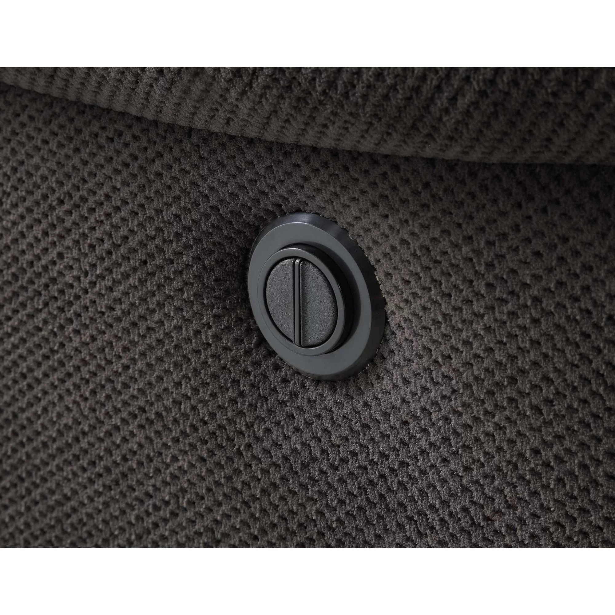 Serta Push-Button Power Recliner with Deep Body Cushions, Gray Fabric