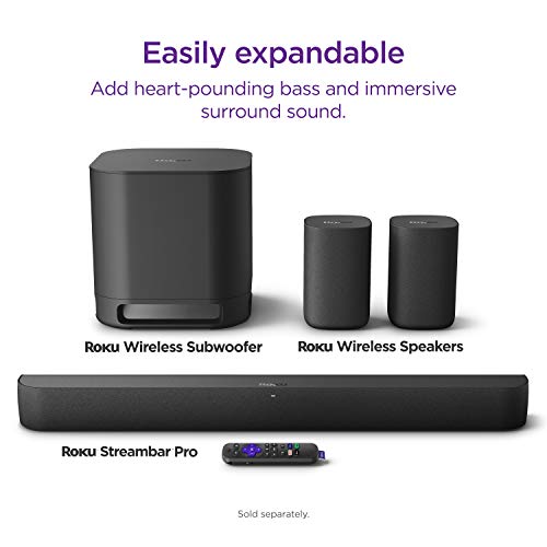 Roku Streambar Pro | 4K HDR Streaming Device Standalone Streaming Media Player